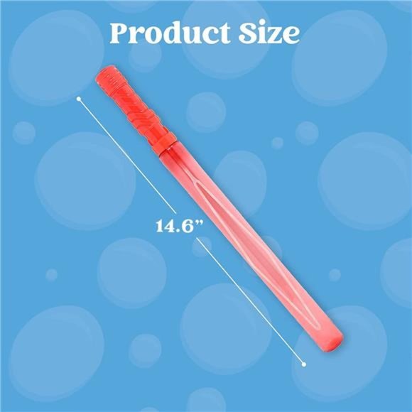 36 Pack 14.6’’ Big Bubble Wands Bulk, Bubble Blower for Kids, Bubble Blaster - Picture 3 of 7